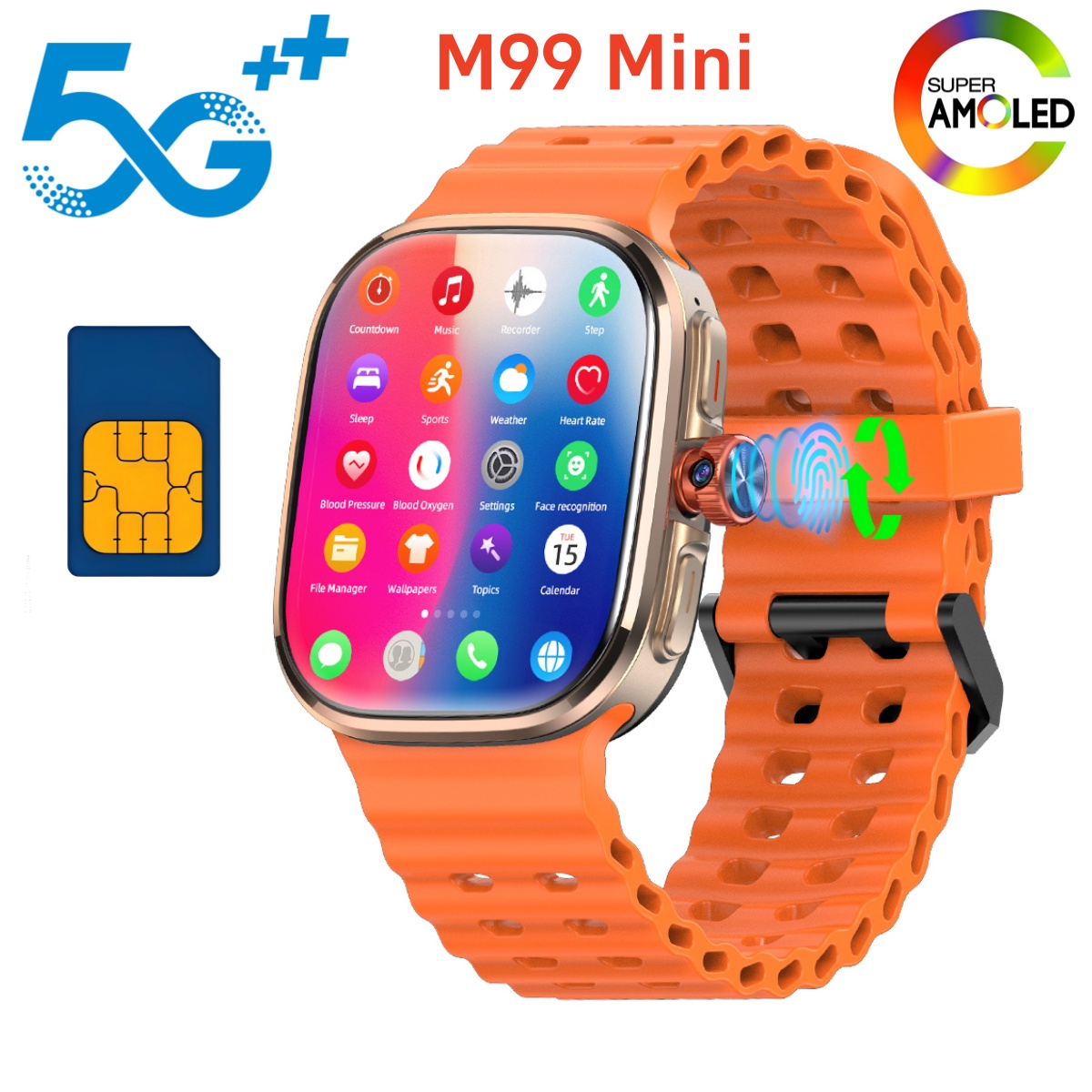 Smartwatch Id - M99 Mini Akıllı Saat 5G Android