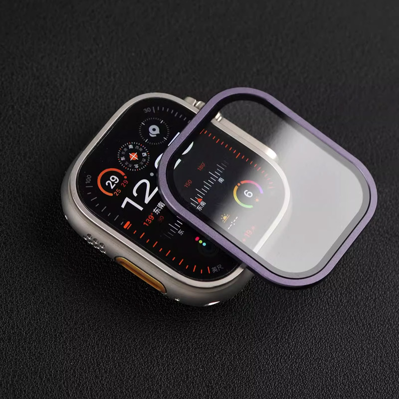 Watch Case Bumper - Apple Watch Ultra için Temperli Cam