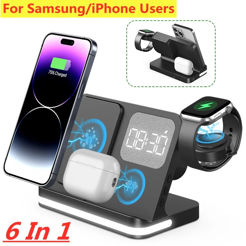Wireless Charger Watch - Kablosuz Şarj Standı iPhone 15 14