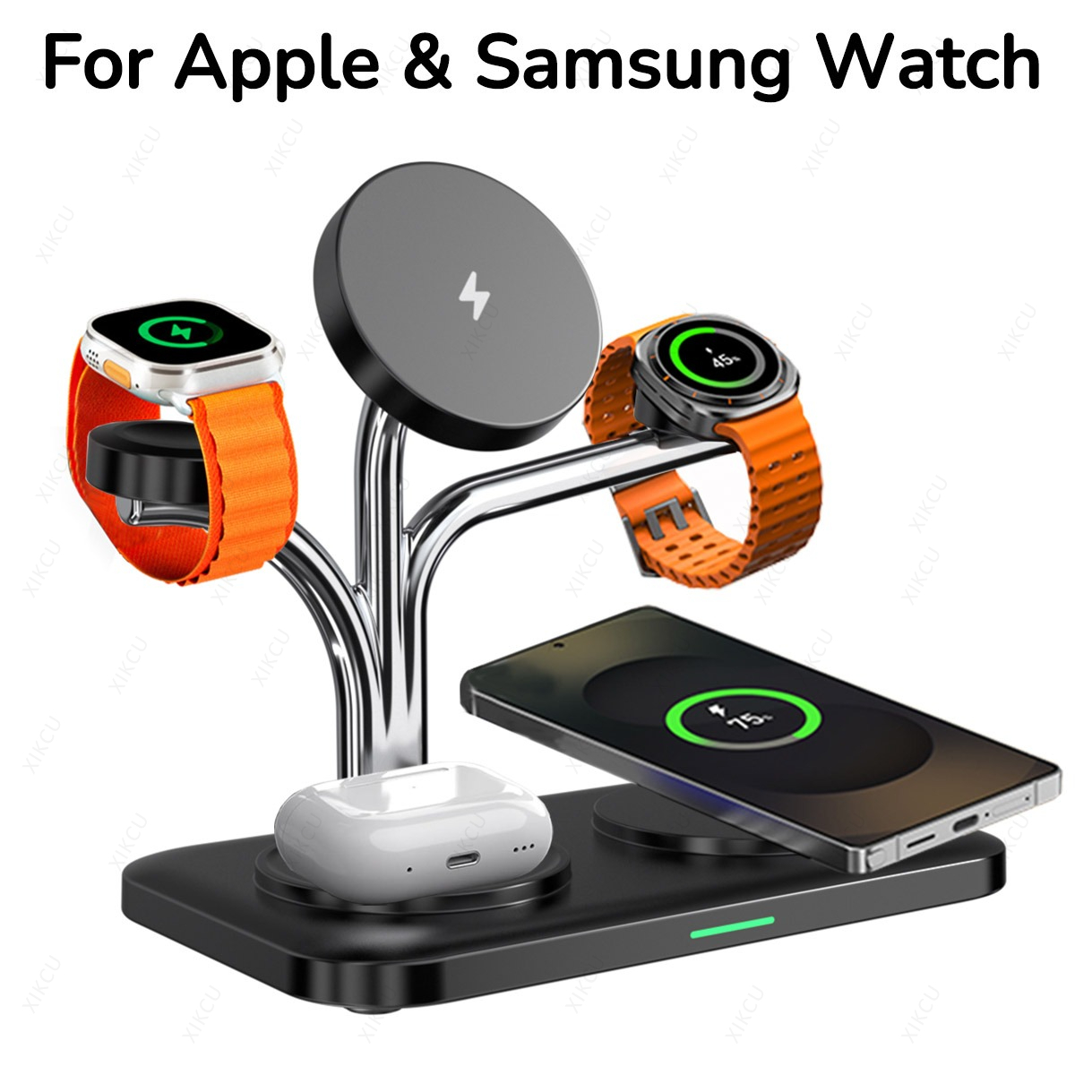 Wireless Charger Watch - 5'i 1 Arada Manyetik Kablosuz Şarj