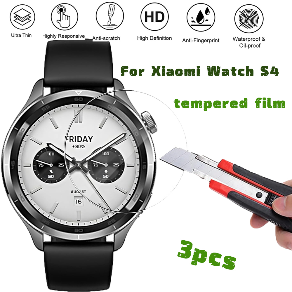 3 adet temperli cam Smartwatch - Xiaomi Smartwatch S4 Accessories incelemesi ve fiyatı