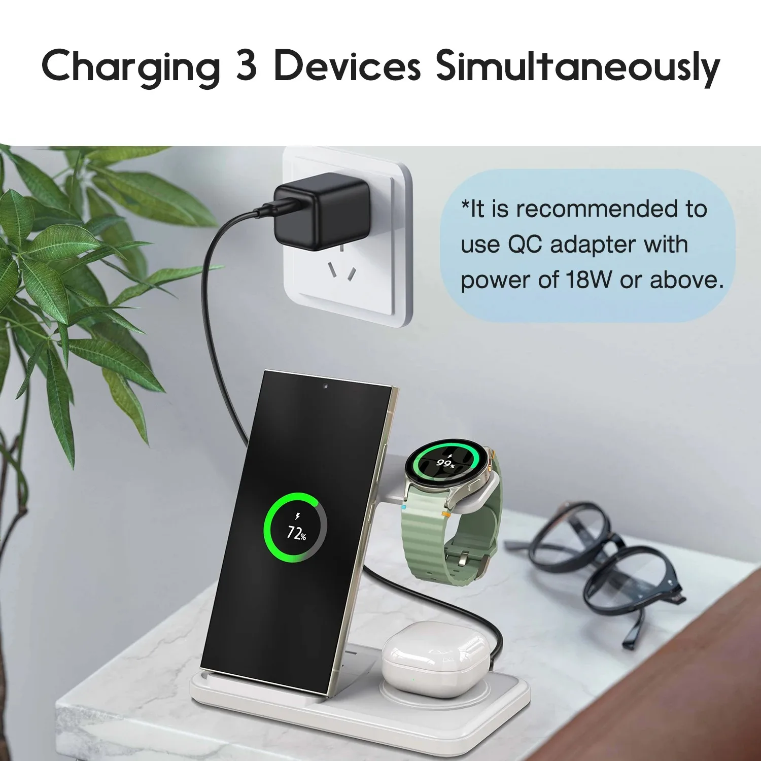 Samsung S25 S24 S23 S22 Galaxy - Wireless Charger Watch incelemesi ve fiyatı