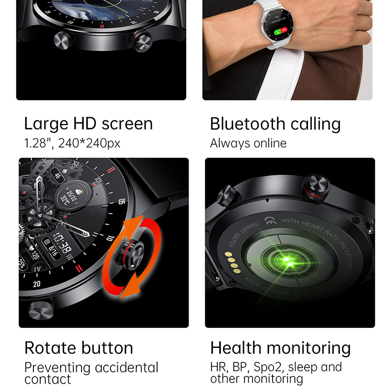 GPS EKG+PPG Bluetooth Çağrı Öz - Smartwatch Custom incelemesi ve fiyatı