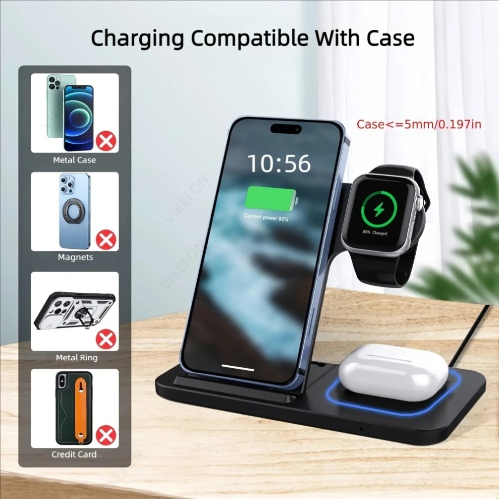 Katlanabilir 3'ü 1 Arada Kablo - Wireless Charger Watch incelemesi ve fiyatı