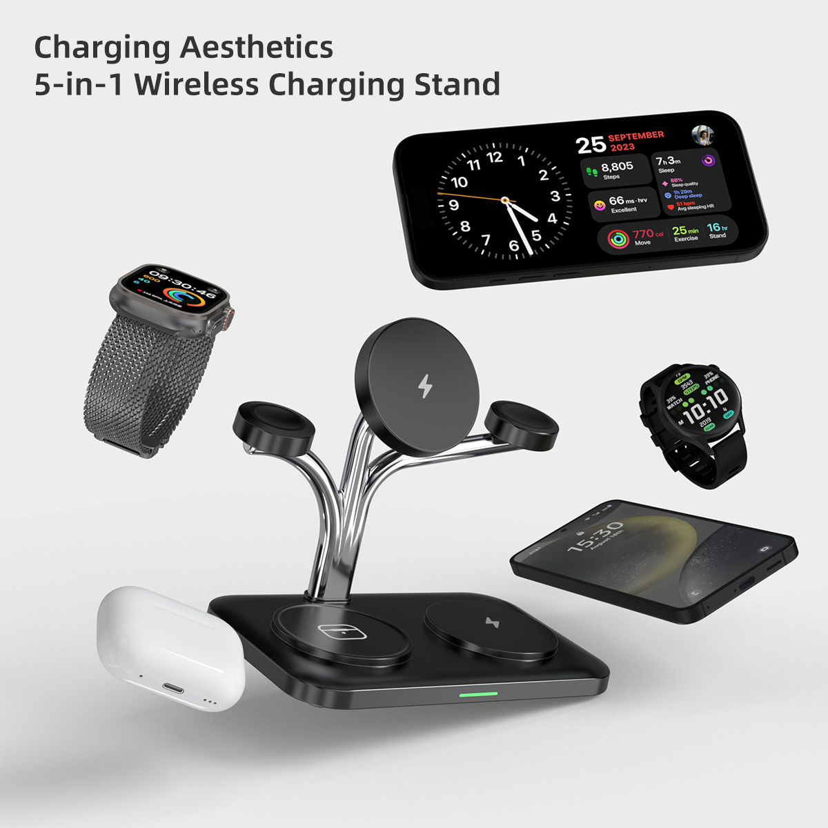 5'i 1 Arada Manyetik Kablosuz  - Wireless Charger Watch incelemesi ve fiyatı
