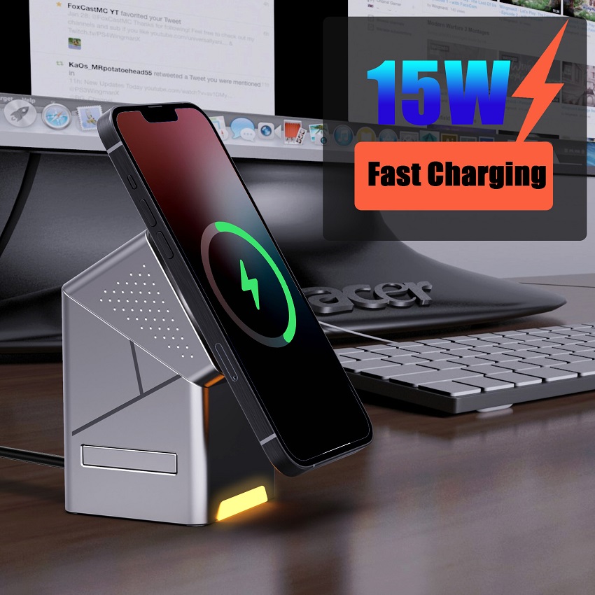 3'ü 1 Arada Manyetik Kablosuz  - Wireless Charger Watch incelemesi ve fiyatı